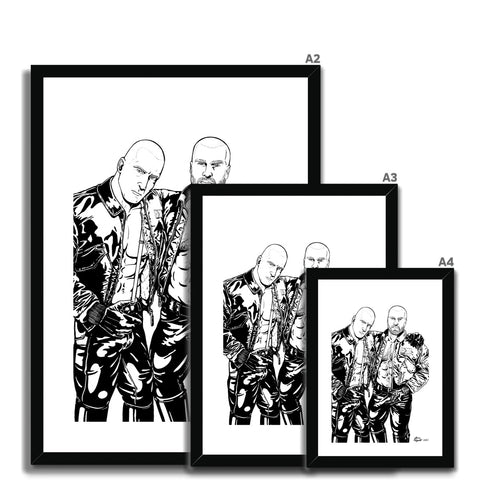 Skin & Pride - B&W Framed & Mounted Print