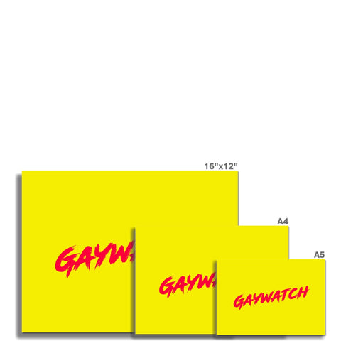 Gaywatch Fine Art Print
