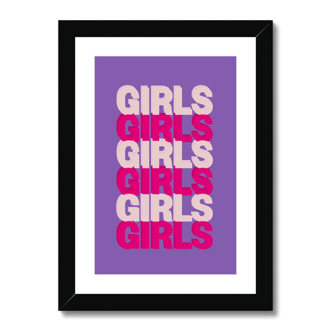 Girls Framed & Mounted Print