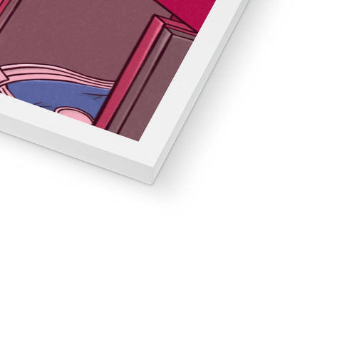Lust At The Book Store Framed Print