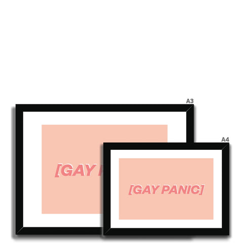 Gay Panic Framed & Mounted Print