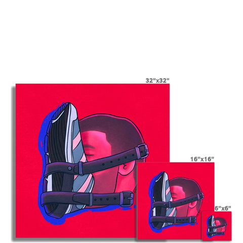 Head Of Sneaker Fetish, The Department Heads Fine Art Print