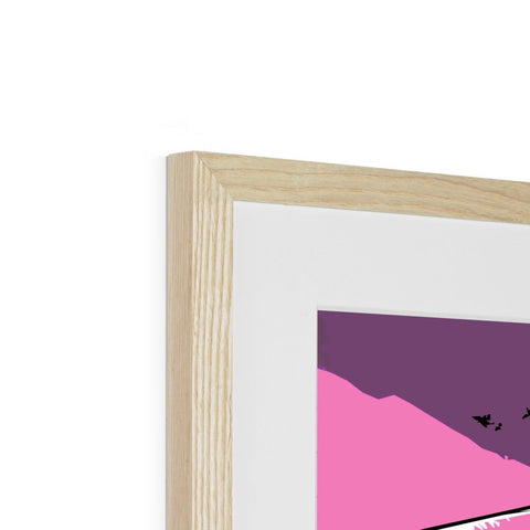 Danny The Dude, Pink Framed & Mounted Print