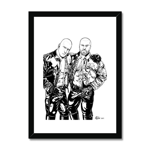 Skin & Pride - B&W Framed & Mounted Print