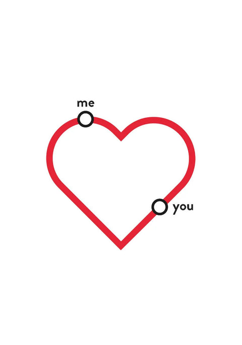 "Love Line" - Greeting Card