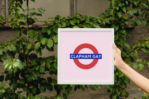Clapham Gay - Pink Fine Art Print