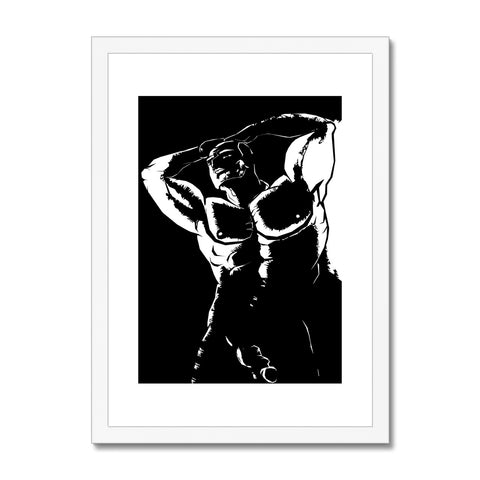 Danny The Dude, Dark Framed & Mounted Print