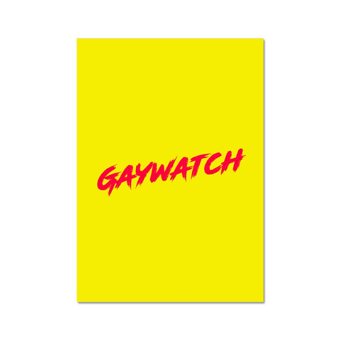 Gaywatch Fine Art Print
