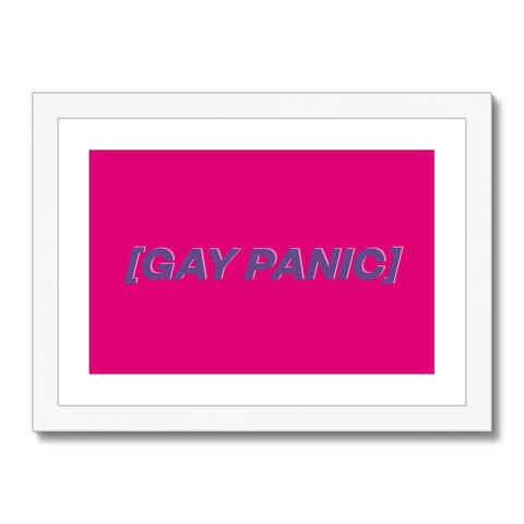 Gay Panic - Dark Framed & Mounted Print