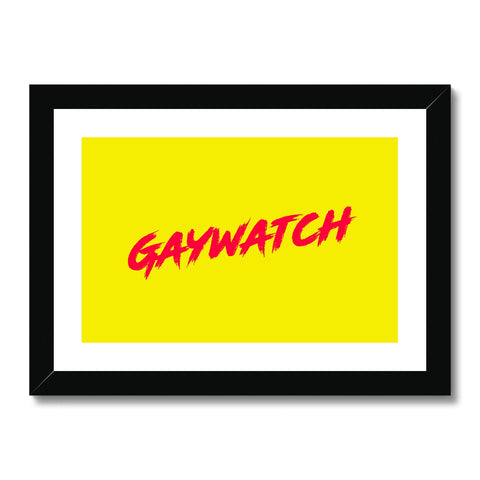Gaywatch Framed & Mounted Print