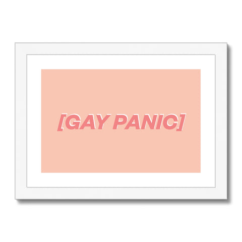 Gay Panic Framed & Mounted Print
