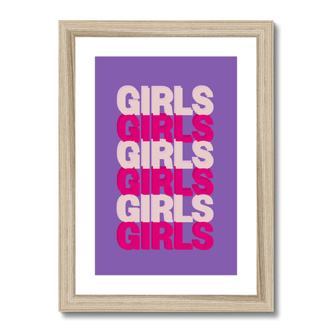 Girls Framed & Mounted Print