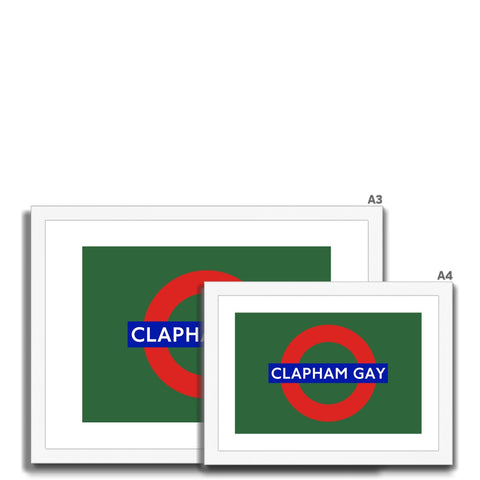 Clapham Gay - Green Framed & Mounted Print