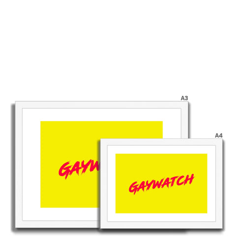 Gaywatch Framed & Mounted Print