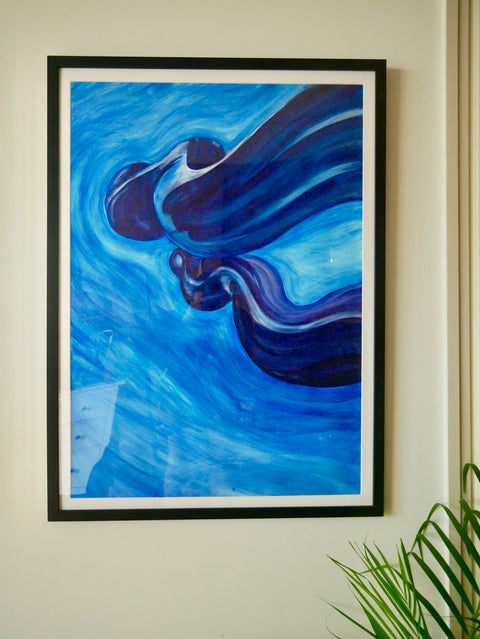Blue Fluidity - Original Painting