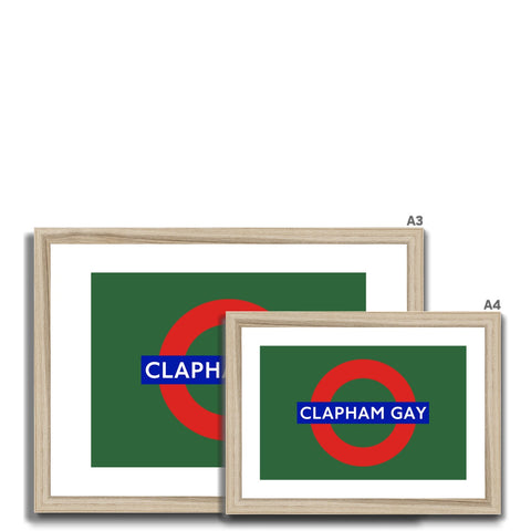 Clapham Gay - Green Framed & Mounted Print