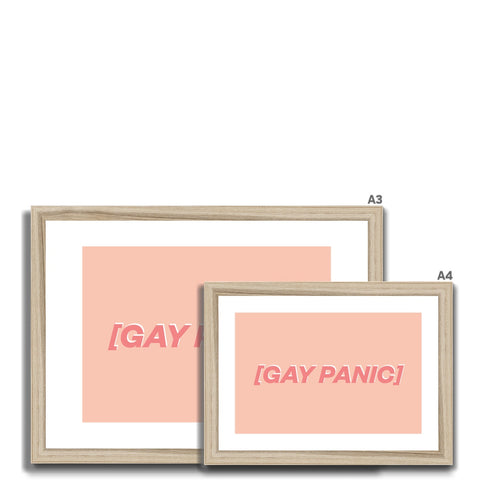 Gay Panic Framed & Mounted Print