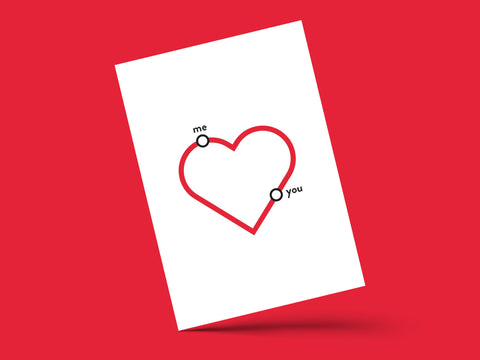 "Love Line" - Greeting Card